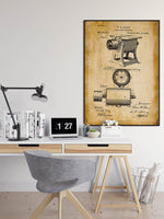 Sanding Machine Patent Print| Framed Art Print