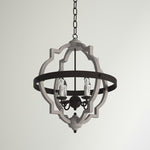 Sarah Gray 4 - Light Wooden Chandelier Default Title