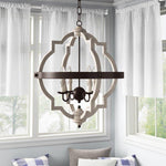 Sarah Gray 4 - Light Wooden Chandelier