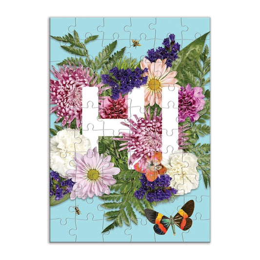 Say It With Flowers Hi Greeting Card Puzzle - MAIA HOMES