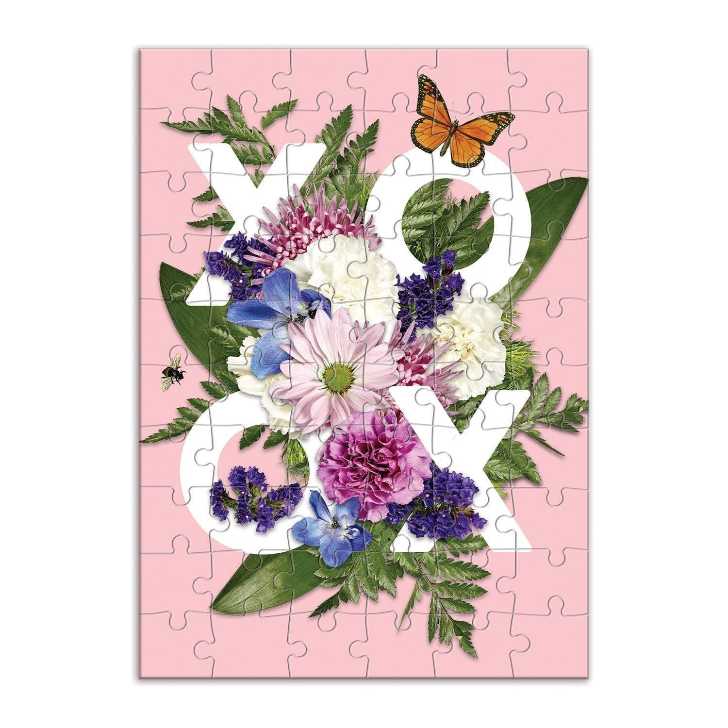 Say It With Flowers XOXO Greeting Card Puzzle