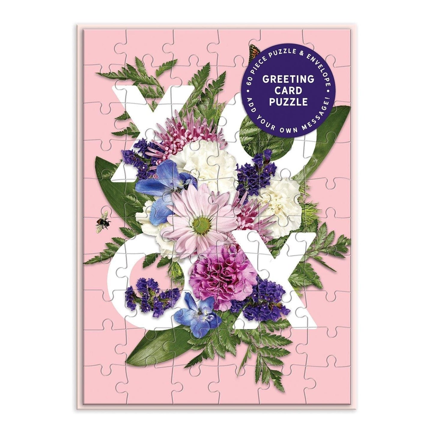 Say It With Flowers XOXO Greeting Card Puzzle