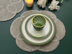 Scallop Diamond and Bead Placemat Set of 6