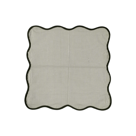 Scallop Striped Square Cotton Napkins