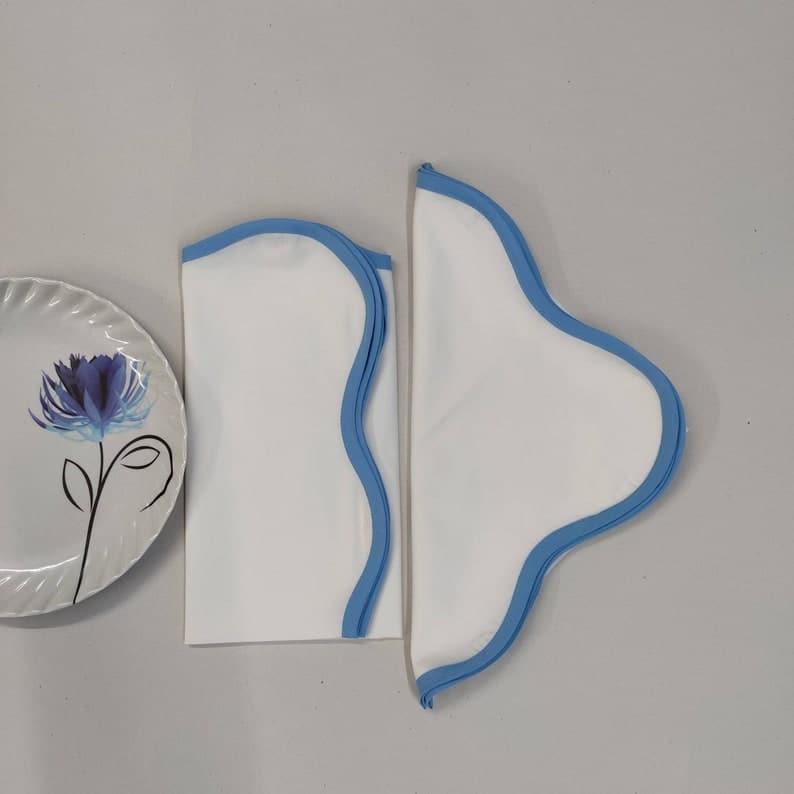 Scallop Trim Cotton Placemats and Napkins