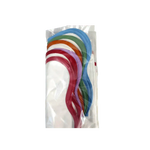 Scalloped Plain White Napkins with Colored Trim