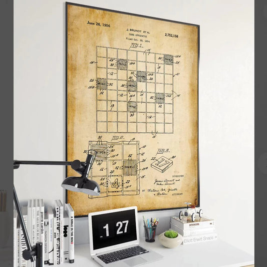 Scrabble Game Patent Print - MAIA HOMES