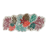 Sea Coral Beaded Table Runner - White
