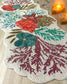 Sea Coral Beaded Table Runner - White