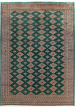 Sea Green Sarong Hand Knotted Area Rug