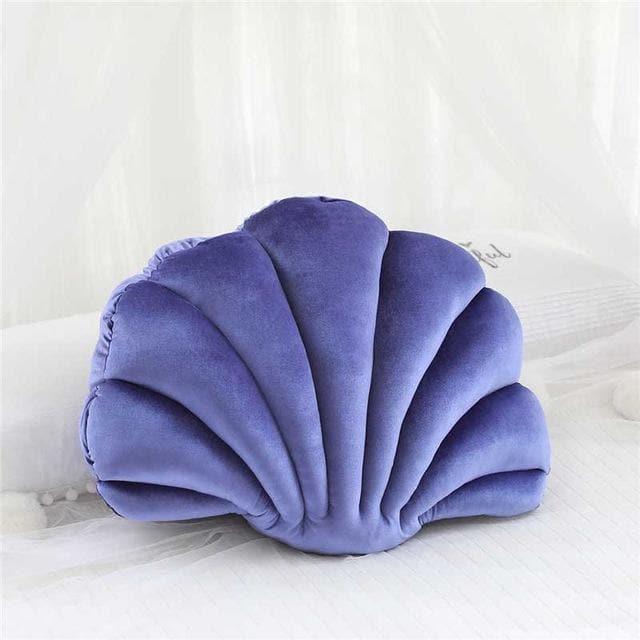 Sea Shell Plush Stuffed Pillow purple