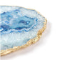 Serein Decor Blue Agate Cheese Board with Gold Trim - MAIA HOMES