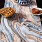Serein Decor Marble Print Table Runner - Blue - MAIA HOMES
