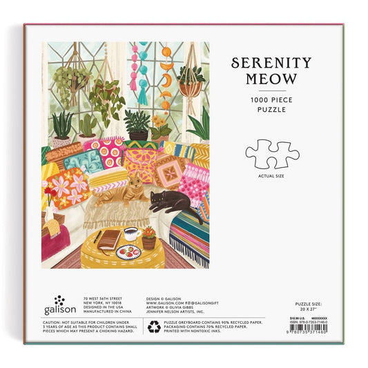 Serenity Meow 1000 Piece Puzzle - MAIA HOMES