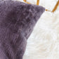 Set of 2 Faux Fur Lumbar Pillows with Adjustable Insert - 14" x 34" - MAIA HOMES