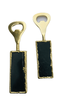 Set of 3 Black Agate Bottle Openers