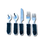 Set of 5 Pieces Black Agate Cutlery