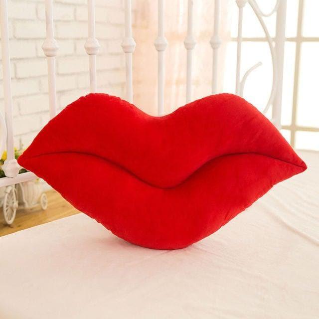 Sexy Lips Shape Pillow Cushion Red