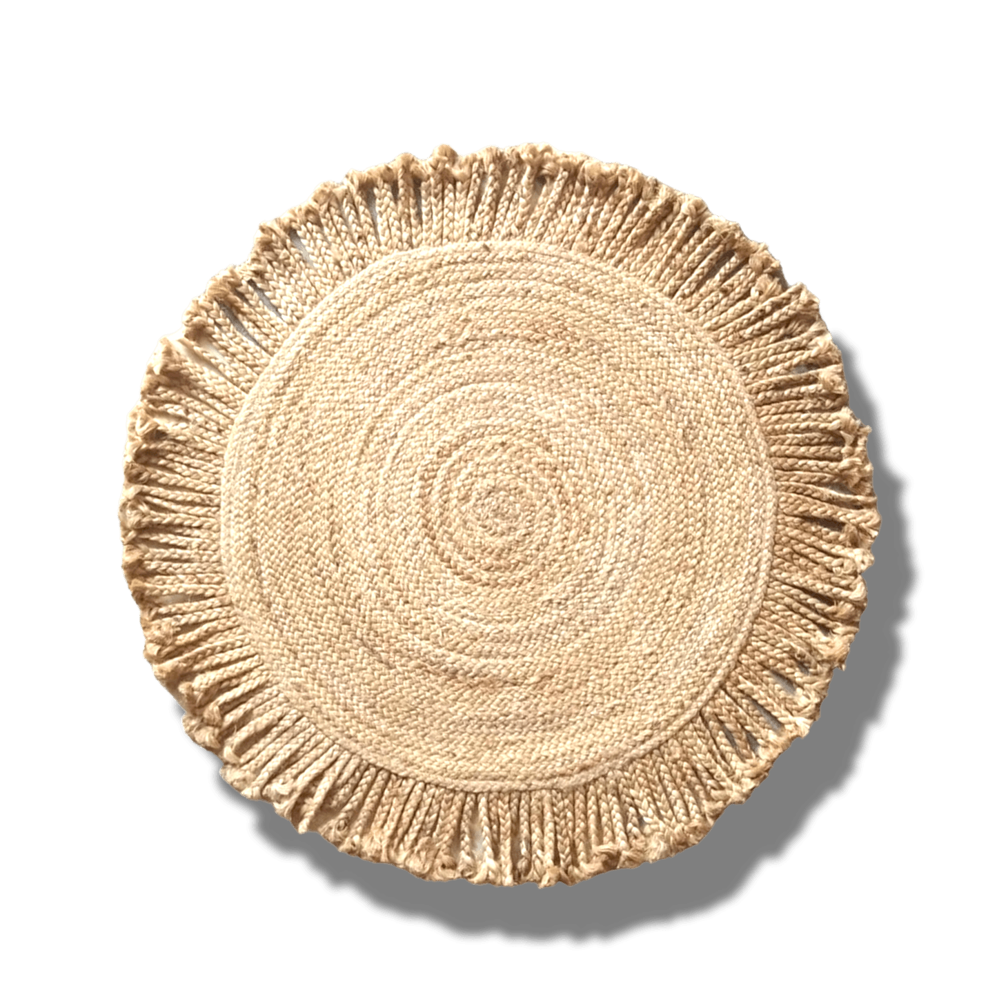 Shala Fringed Natural Jute Rug