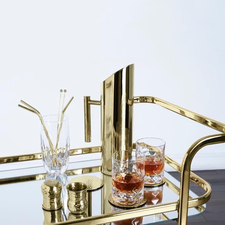 Shiny Glam Retro Bar Cart