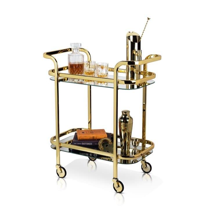 Shiny Glam Retro Bar Cart