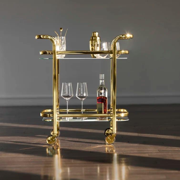 Shiny Glam Retro Bar Cart