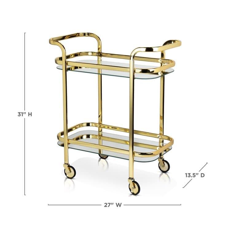 Shiny Glam Retro Bar Cart