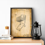 Shopping Cart Patent Poster Wall Print