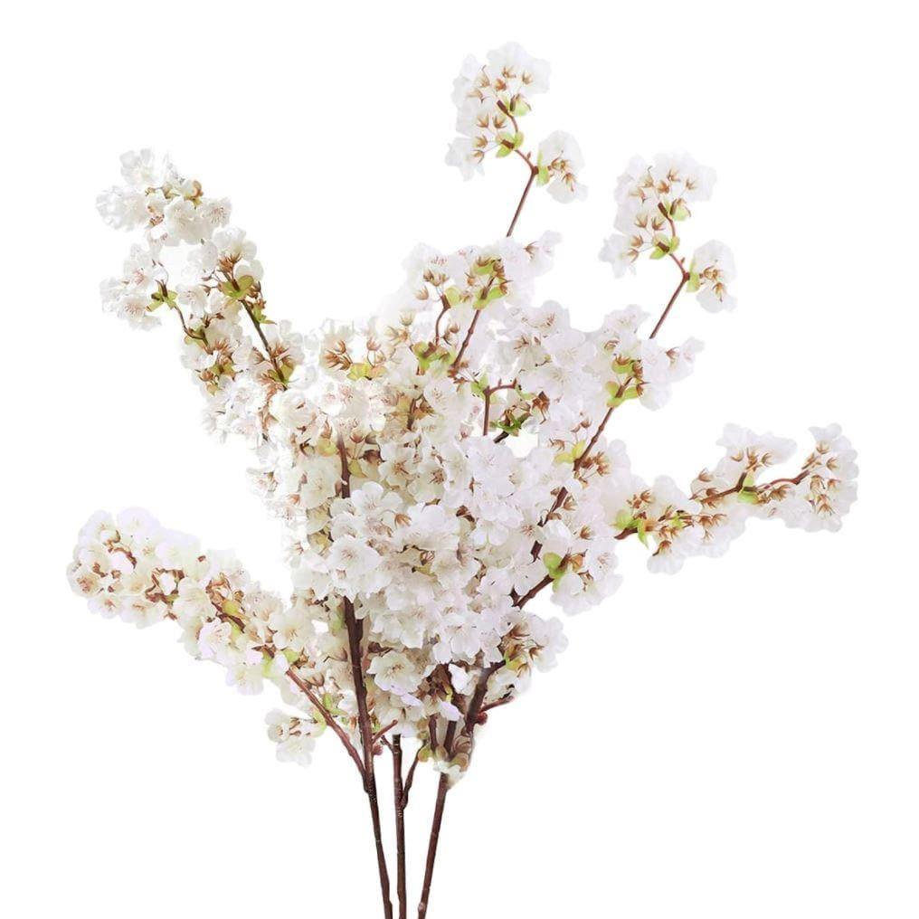 Silk Cherry Blossom Branches - Pack of 3 - MAIA HOMES