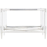 Silver Acrylic Rectangular Cocktail Table Default Title