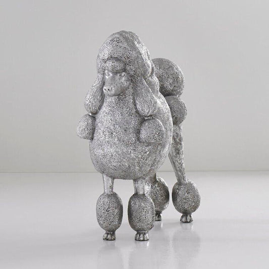 Silver Animals Poodle Sculpture Default Title