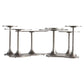 Silver Cast Aluminum Cocktail Table - MAIA HOMES