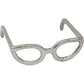 Silver Cat Eye Glasses Sculpture - MAIA HOMES