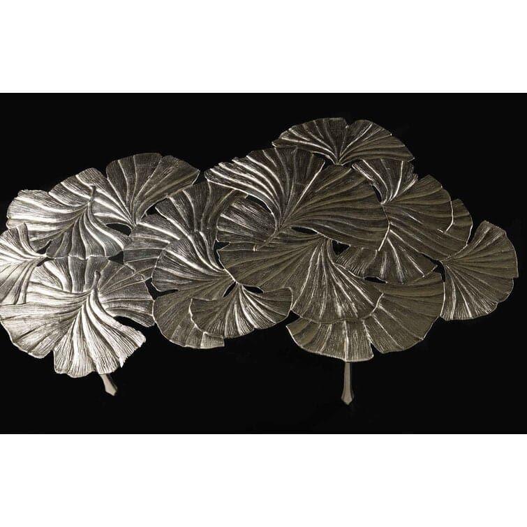 Silver Gingko Leaves Coffee Table - MAIA HOMES