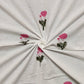 Simplistic Flower Block Print White Cotton Napkins - MAIA HOMES