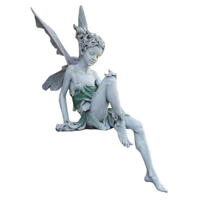 Sitting Fairy in Garden Statue - MAIA HOMES