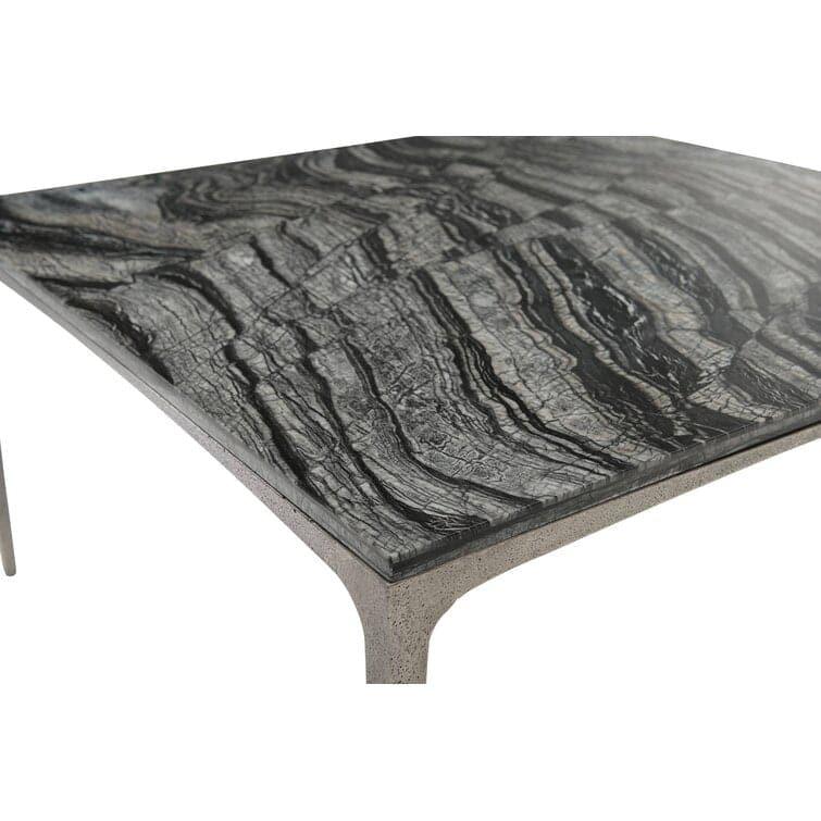 Skinny Gray Marble Coffee Table - MAIA HOMES