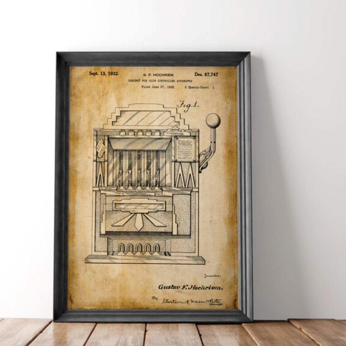 Slot Machine Patent Print