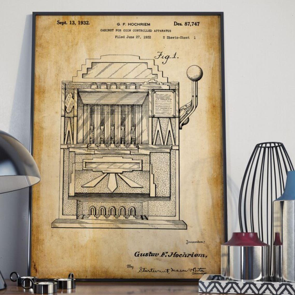 Slot Machine Patent Print