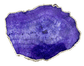 Small Purple Agate Quartz Organic Edge Accent Table - MAIA HOMES