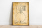 Snare Drum Patent Print| Framed Art Print