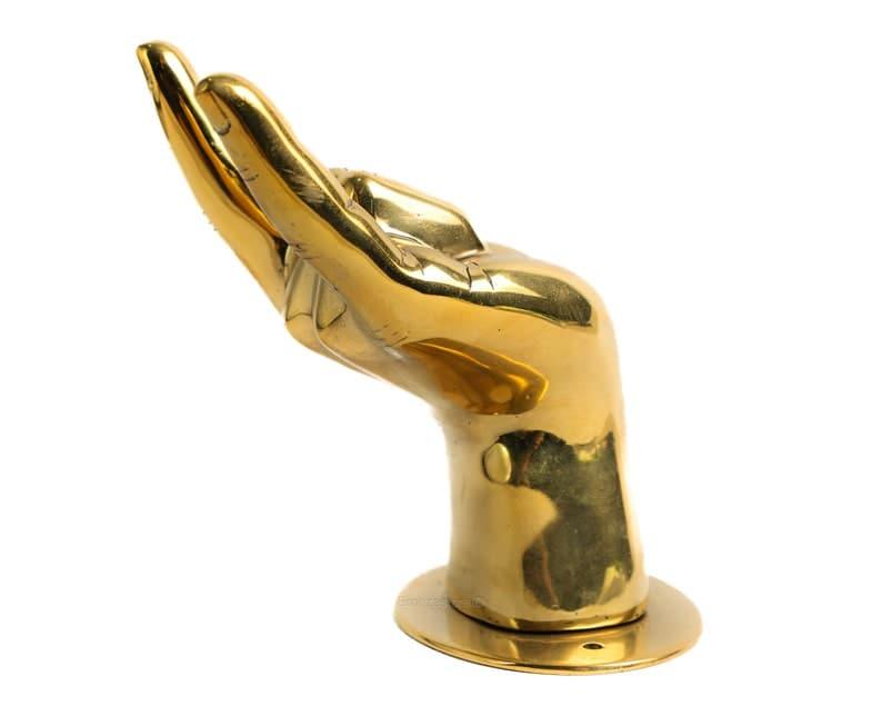 Solid Brass ASL Love Hand Sign Door Pull