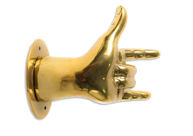 Solid Brass ASL Love Hand Sign Door Pull - MAIA HOMES