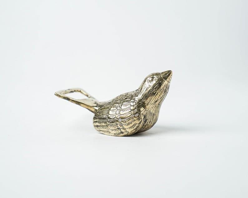 Solid Brass Bird Bottle Opener