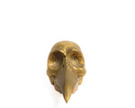 Solid Brass Bird Skull Figurine