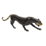 Solid Brass Black Panther Miniature Figurine Statue