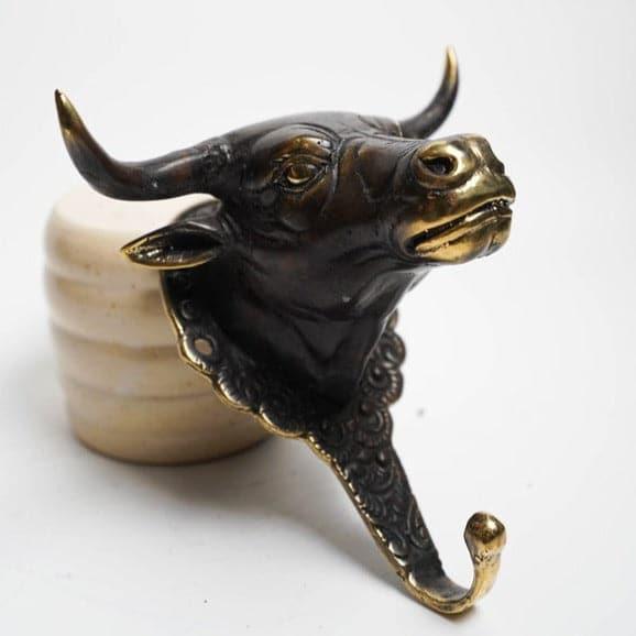 Solid Brass Buffalo Wall Hook