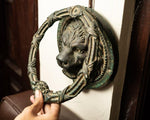 Solid Brass Classic Lion Head Door Knocker