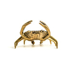 Solid Brass Crab Miniature Figurine