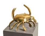 Solid Brass Crab Miniature Figurine